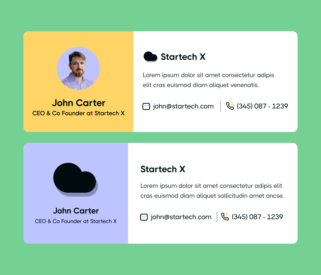 Startech X - Email Signature - Home Page - Tech Startup Webflow Template