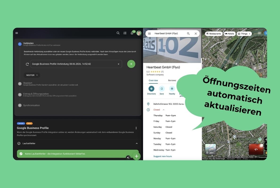 Google Business: Öffnungszeiten automatisch aktualisieren