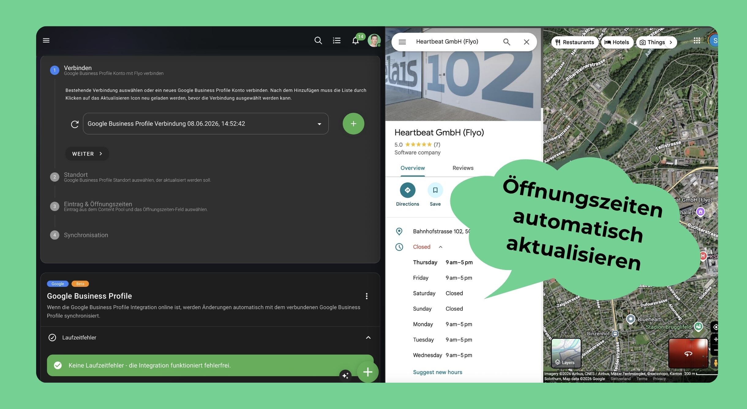 Google Business: Öffnungszeiten automatisch aktualisieren