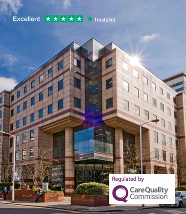Top at Home's Croydon Abortion Clinic with Care Quality Commission Logo (CQC)
