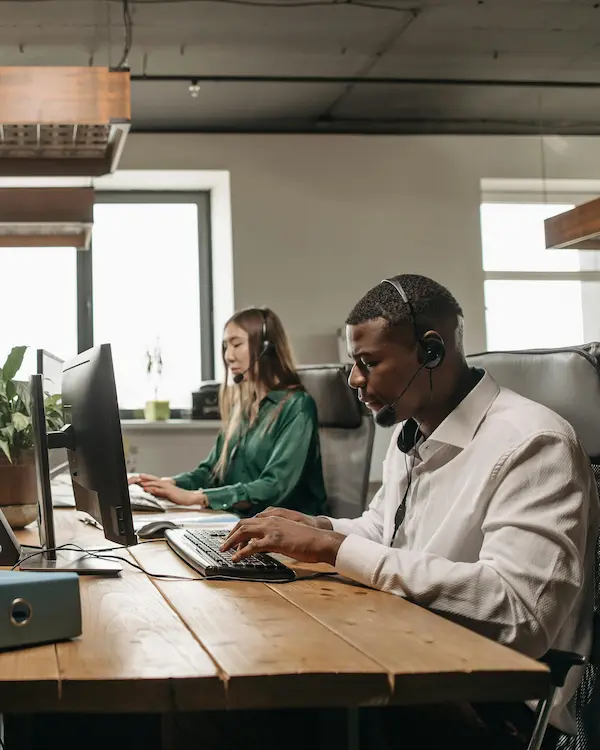 IT team working