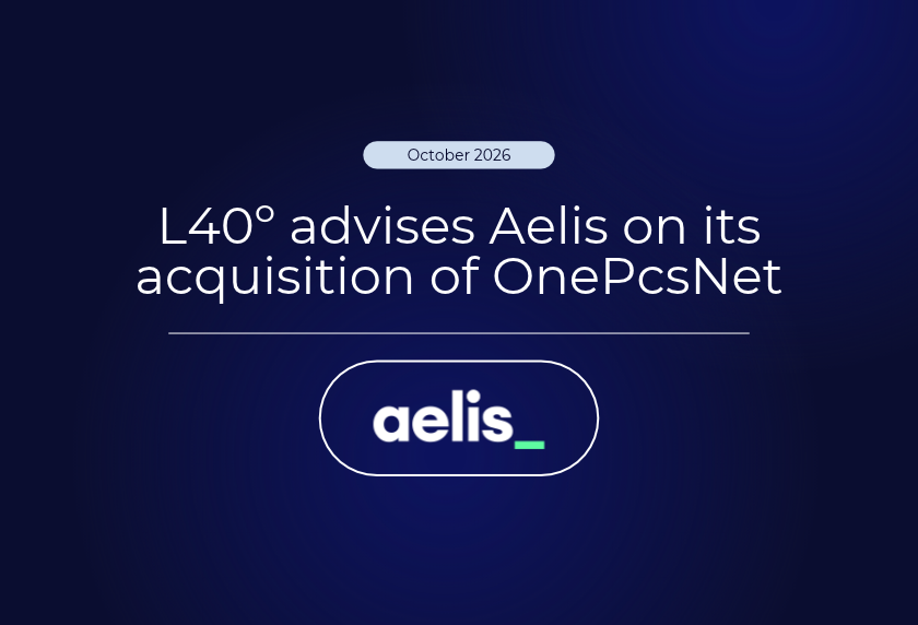 L40 acted as an exclusive advisor for buy-side M&A in the acquisition of OnePcsNet by Aelis.