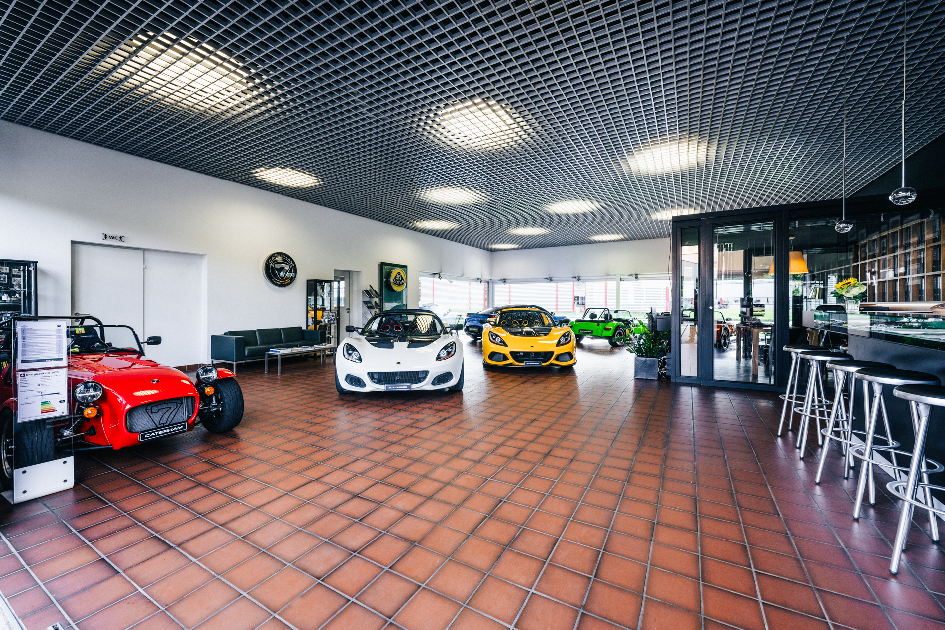 Verkaufsraum von Kumschick Sports Cars