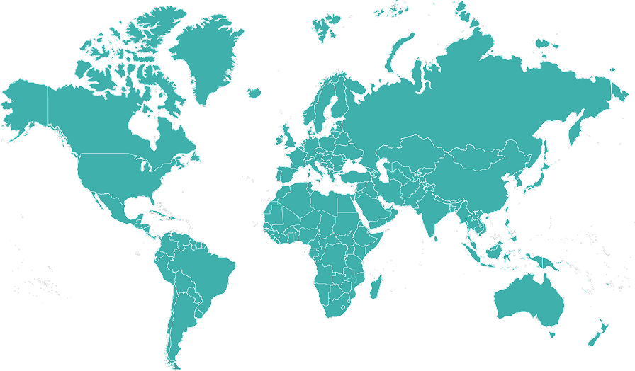 World map highlighting CLINIGMA's global research network presence across multiple continents, showing interview locations and regional expertise in patient-centered clinical research