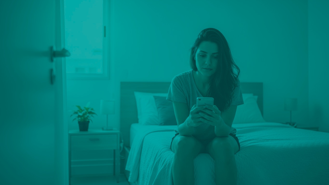 Mulher sofrendo com candidíase.