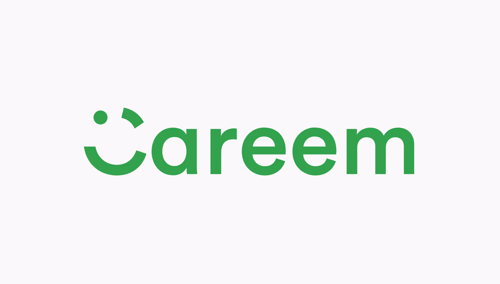 Green Careem logo with white background