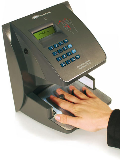 Hand-geometry-terminal