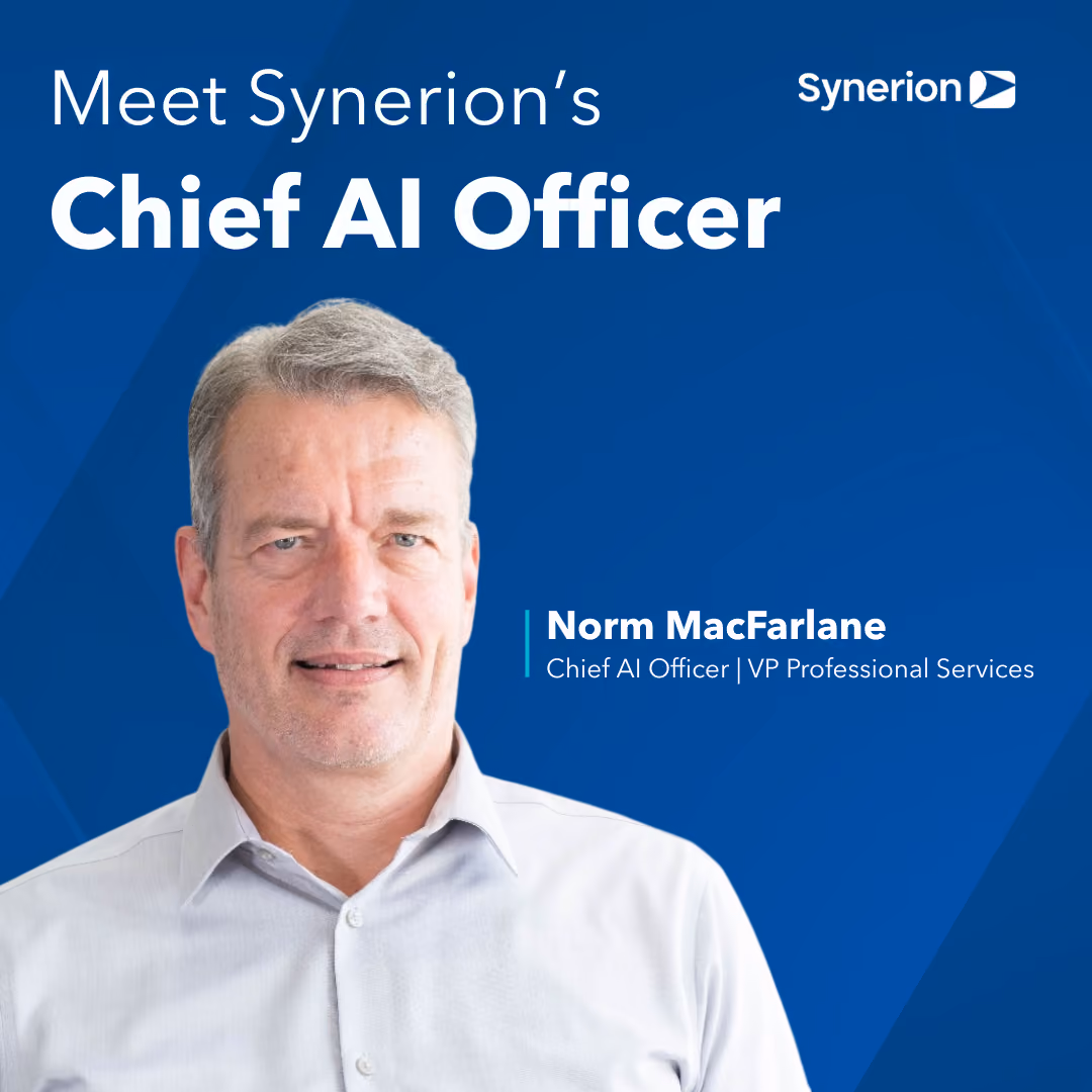 Norm MacFarlane as Synerion's Newest Chief AI Officer