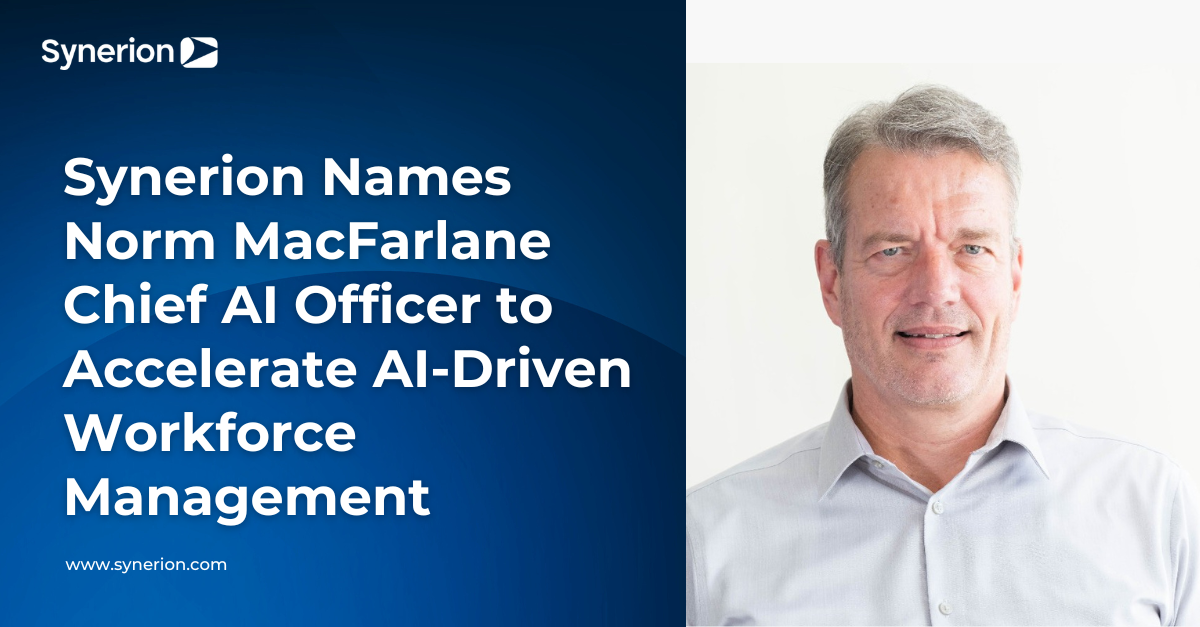 Synerion Names Norm MacFarlane Chief AI Officer