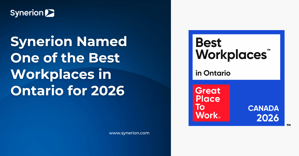 Synerion Named One of the Best Workplaces in Ontario for 2026