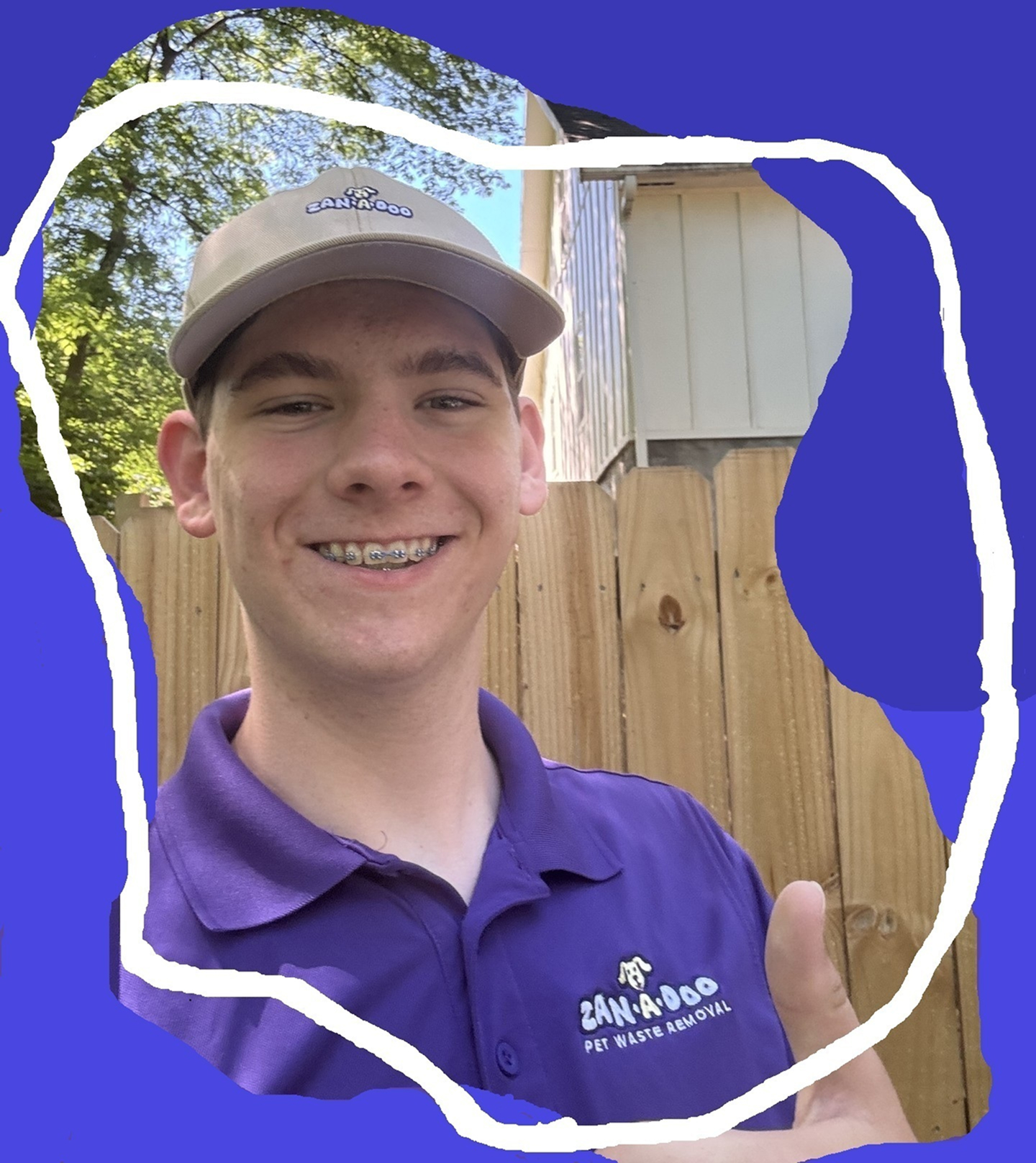 Dog poop cleanup in Franklin backyard
