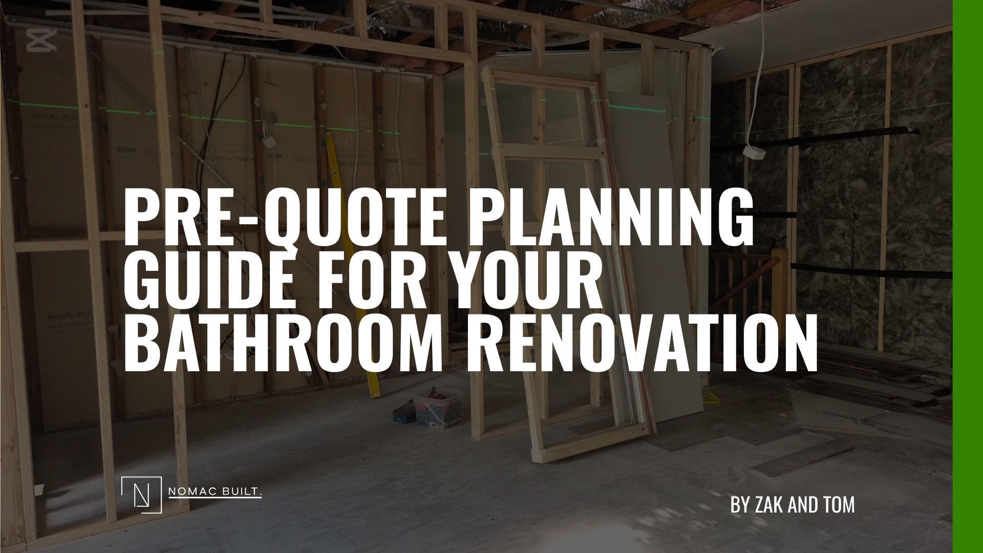 Bathroom renovation pre-quote checklist for Hobart homeowners - Nomac Built