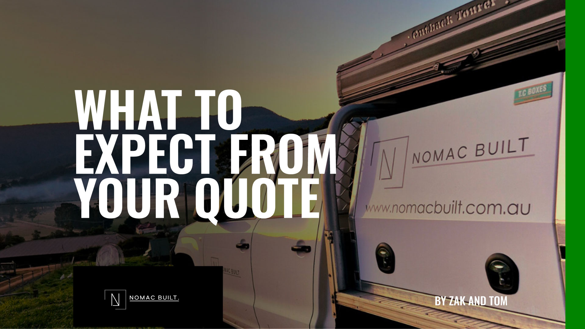 What to expect from your builder when you receive a quote - Nomac Built Hobart