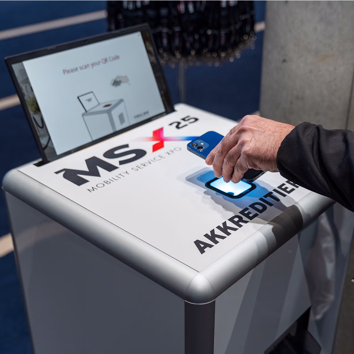 Check-In-Counter auf der MSX CARAT AUTOMOTIVE_Projekt marbet 