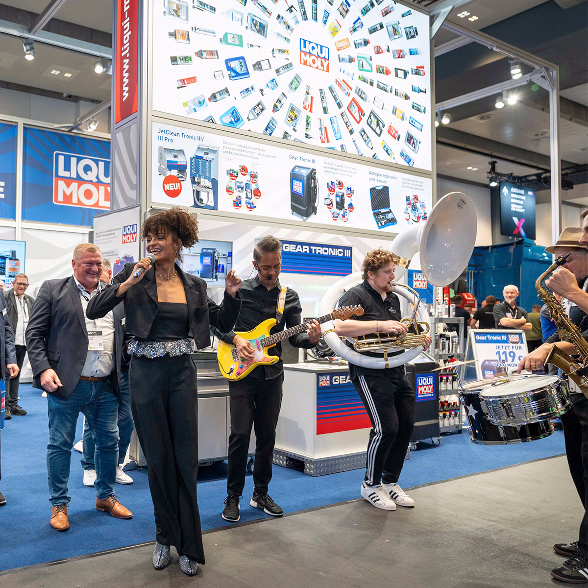 Entertainment auf den Messeständen der MSX _ Projekt marbet 