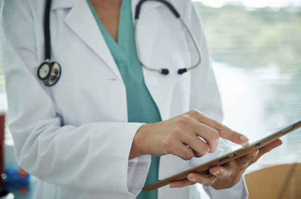 doctor giving support