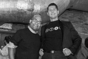 Co-founders of Smart Transactions (STXN), Anuj Das Gupta and Boris Mamlyuk at our AFTERPARTY in October 2024, at fabric in London.