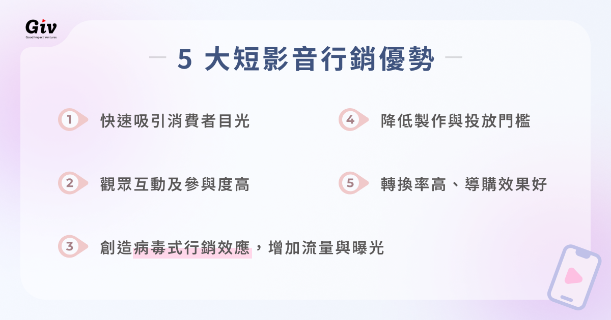 短影音行銷優點