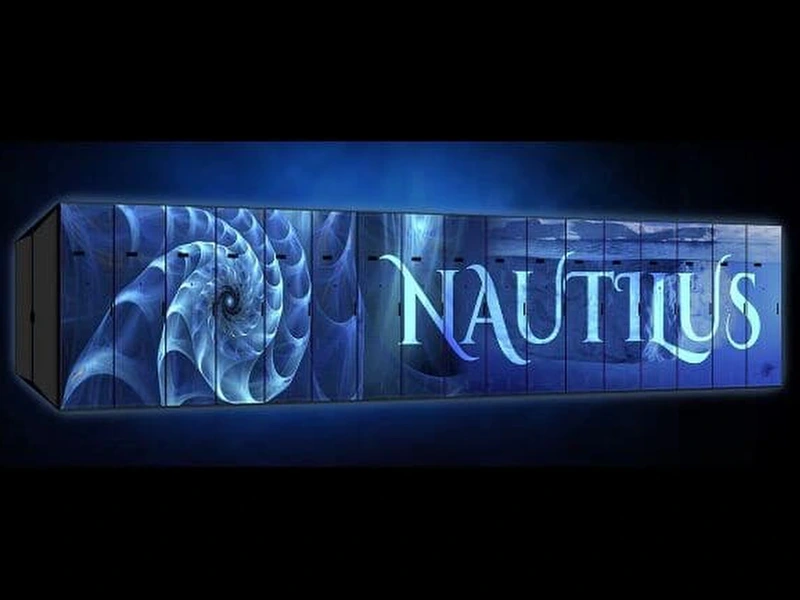 Muestre el logotipo de la nueva supercomputadora Nautilus de la Marina que redefine la computación de alto rendimiento.