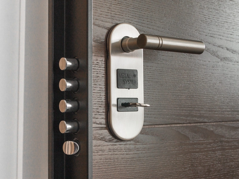 Sistema de manija y cerradura de puerta de acero inoxidable
