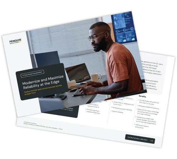 Two pages of a case study in spread layout