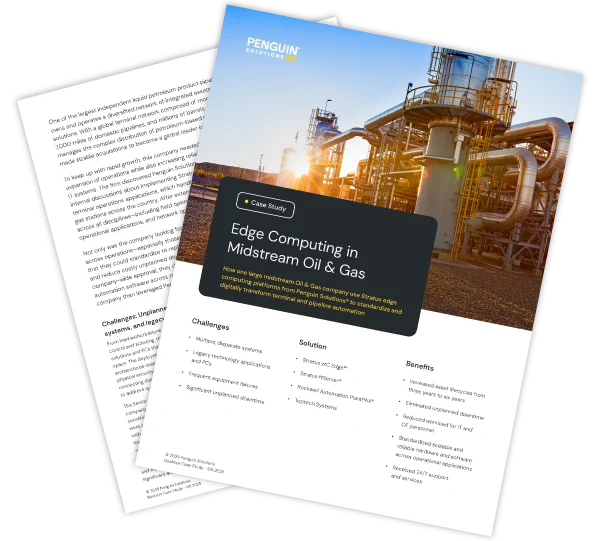 Two pages of a case study in spread layout