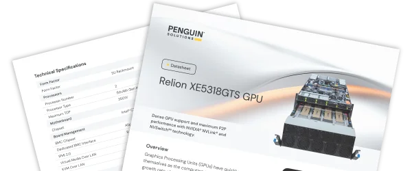 El servidor Relion® XE5318GTS de Penguin Solutions®.