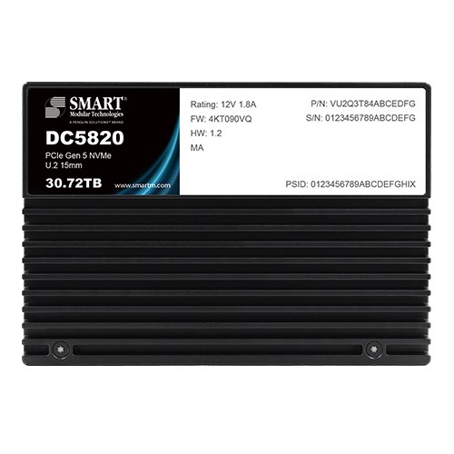 DC5820 | PCIe NVMe | U.2 SSD product image
