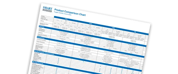 Comparison chart layout