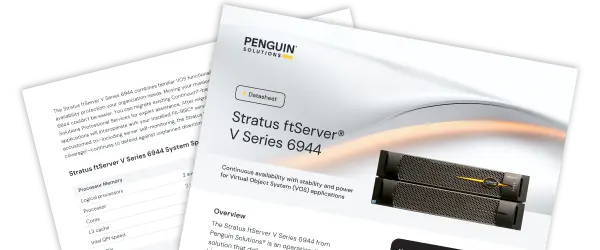Product brochure for Stratus ftServer V Series