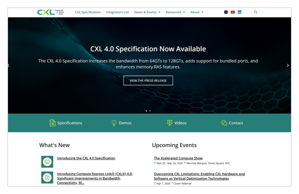 CXL website