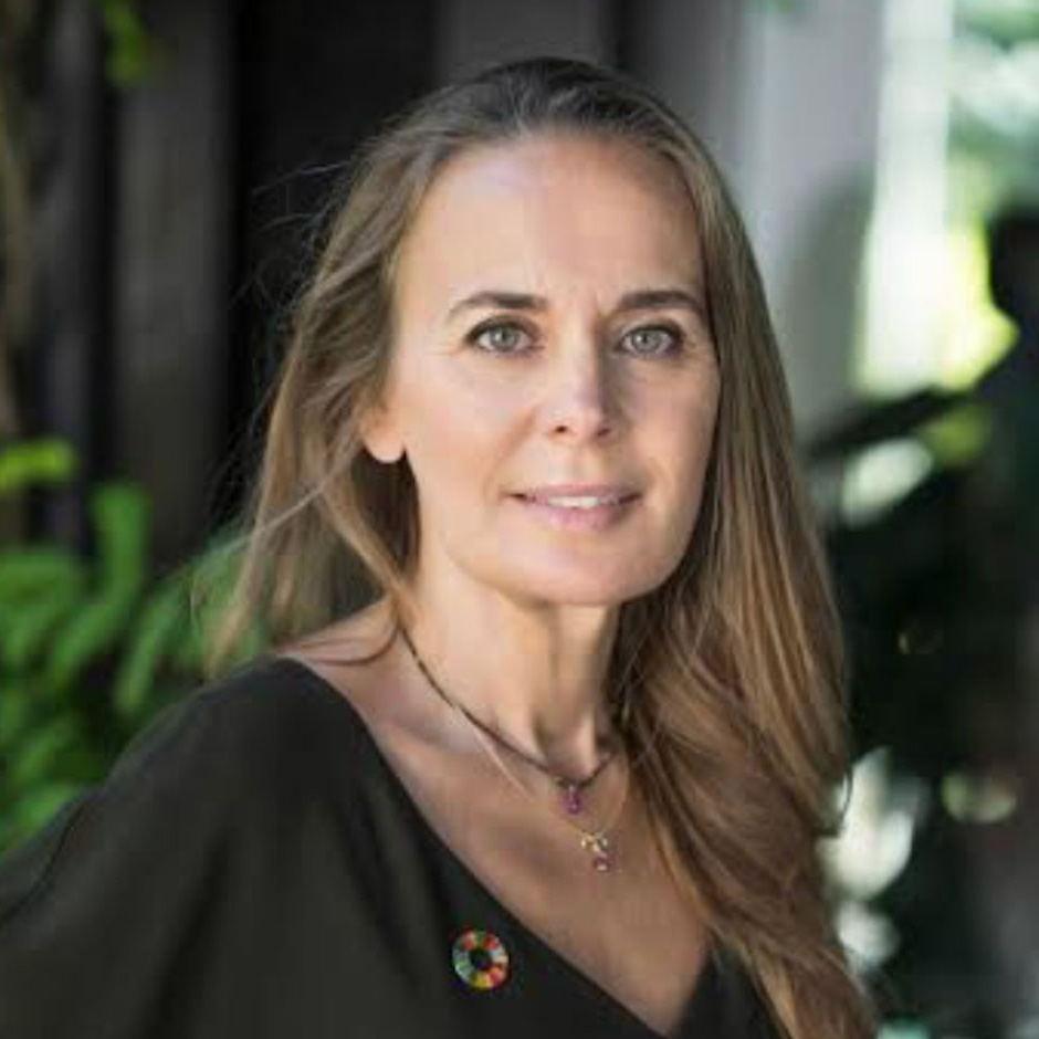 Portrait shot of Dona Bertarelli