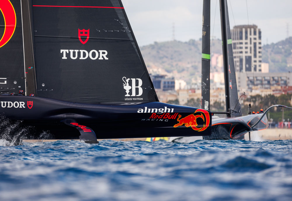 Alinghi Red Bull Racing boat on the water