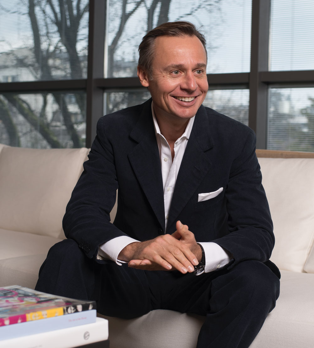 Ernesto Bertarelli in the office