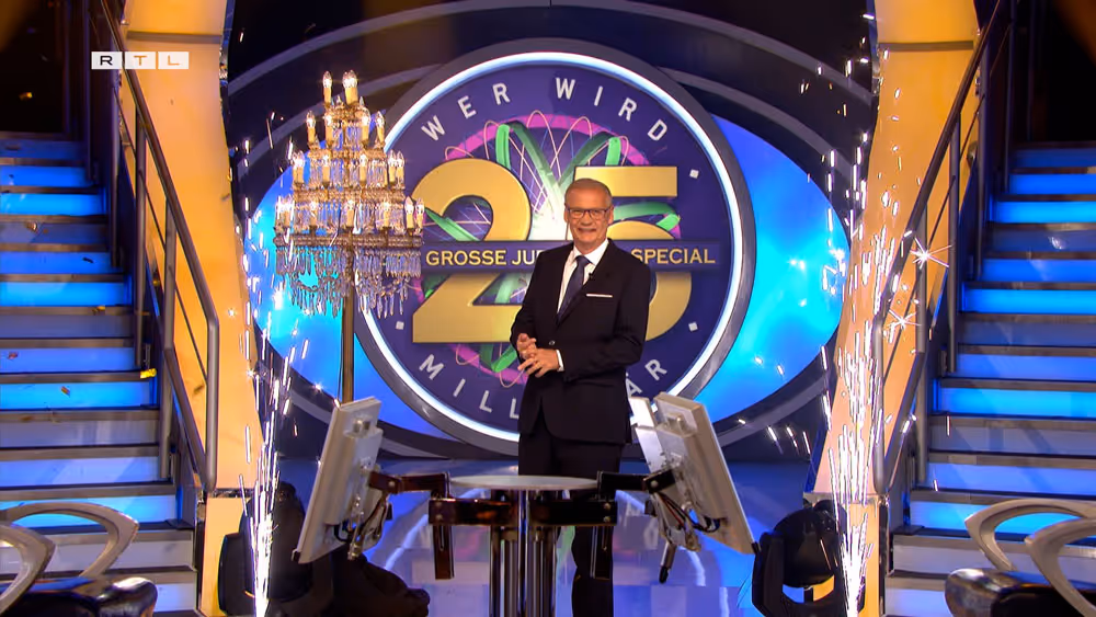 Günther Jauch beim 25-jährigen Jubiläum von "Wer wird Millionär"