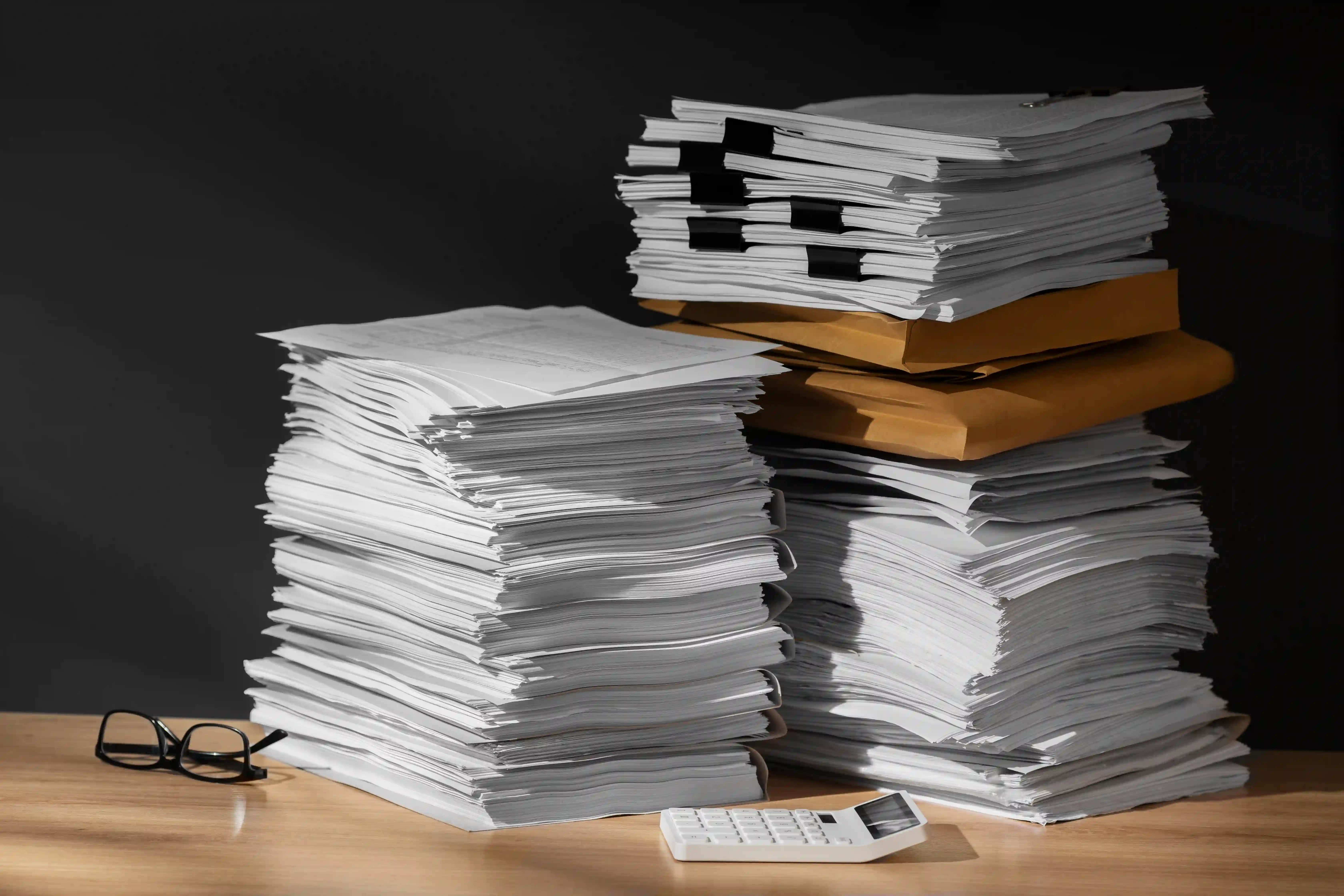 still-life-documents-stack
