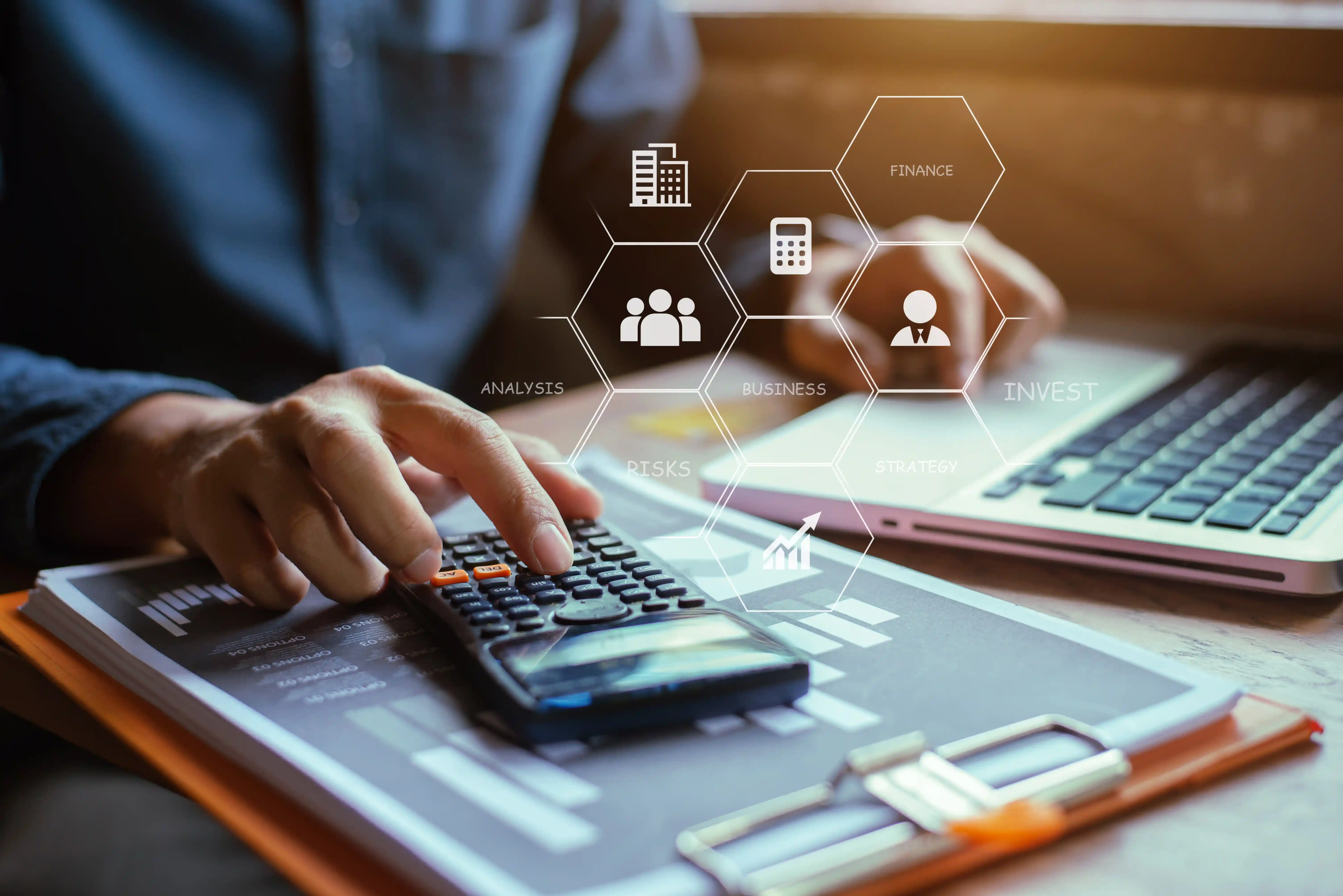 businessman-with-financial-data-report-graph-office-home