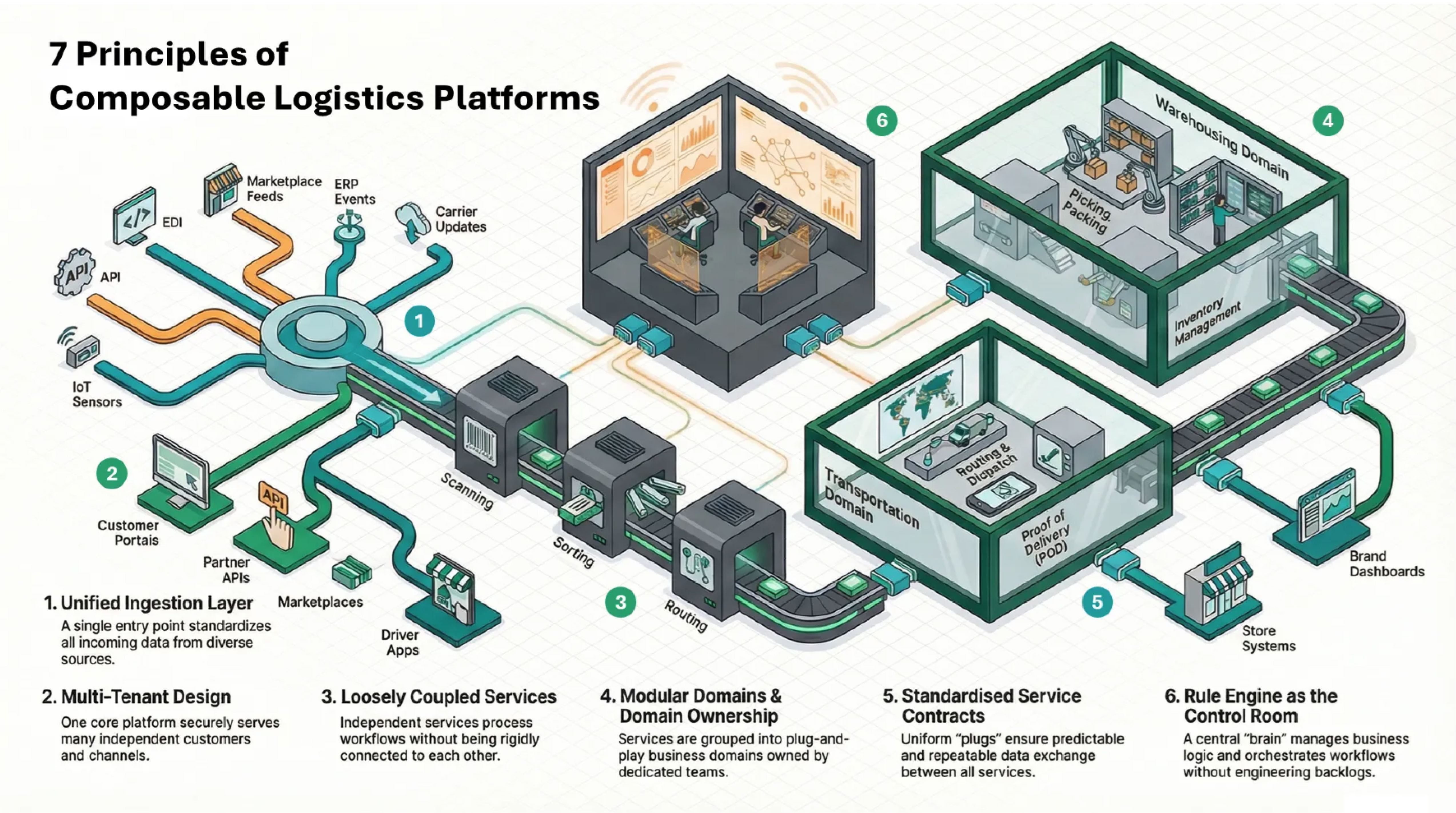 the 7 Principles of Composable Logistics Platforms
