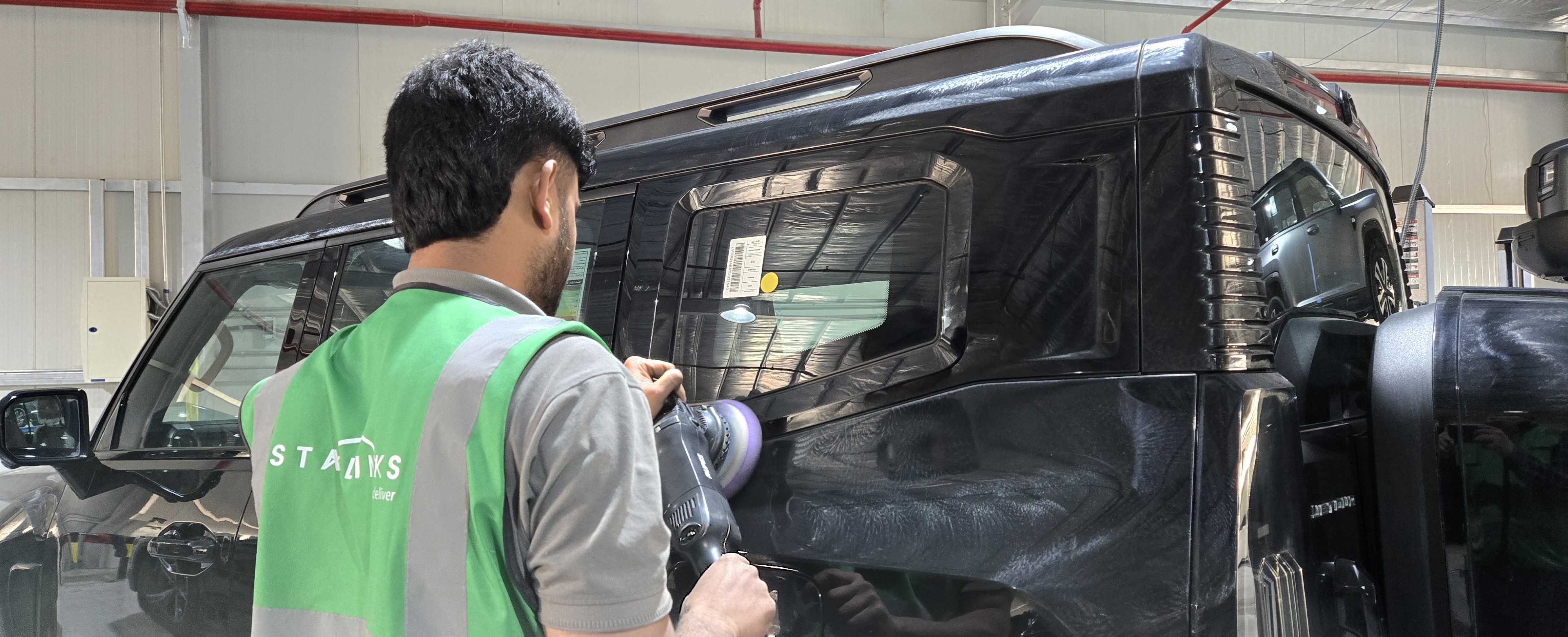 Starlinks Automotive Yard Polishing & Detailing Area