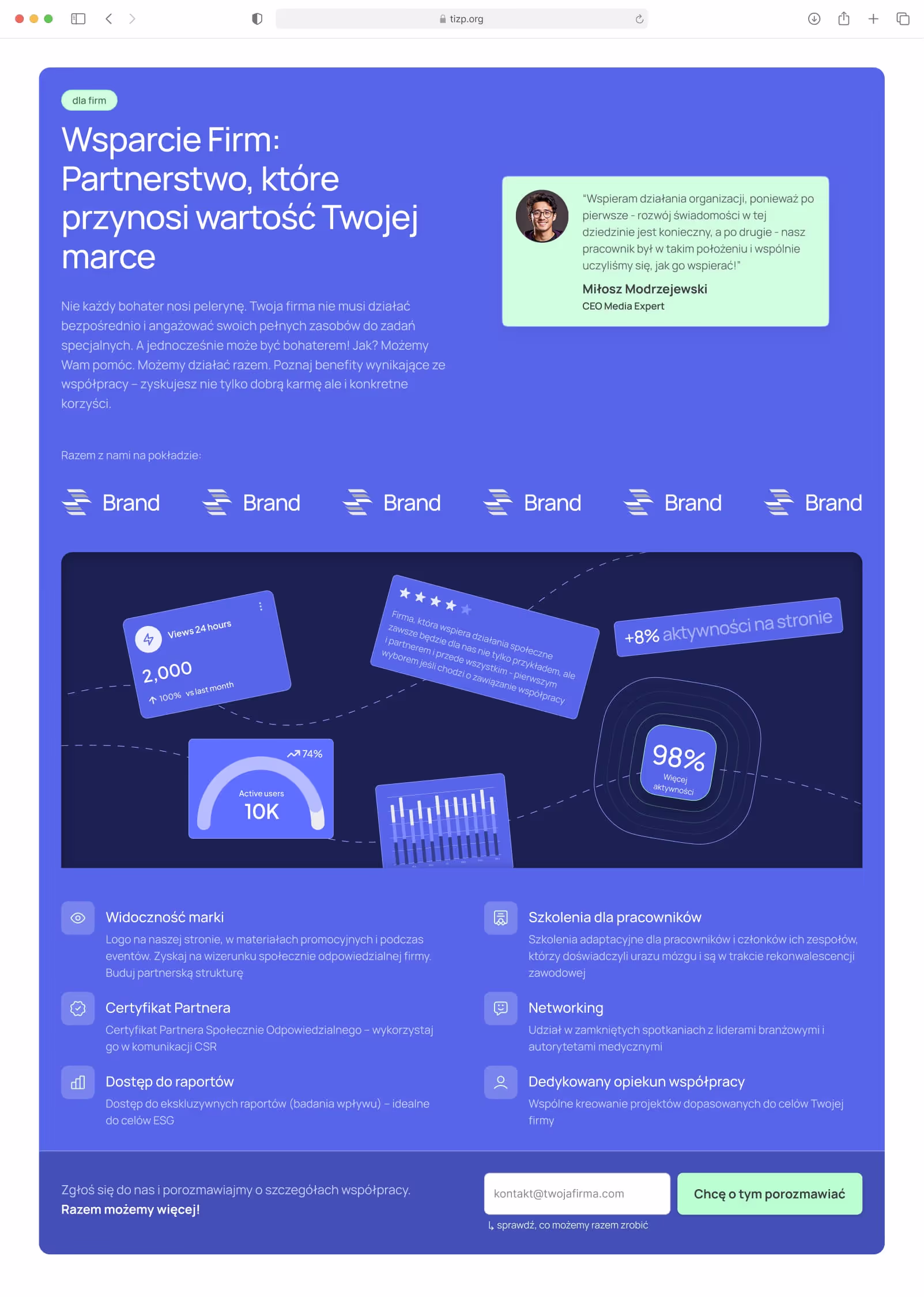 Przykładowa zajawka strony internetowej