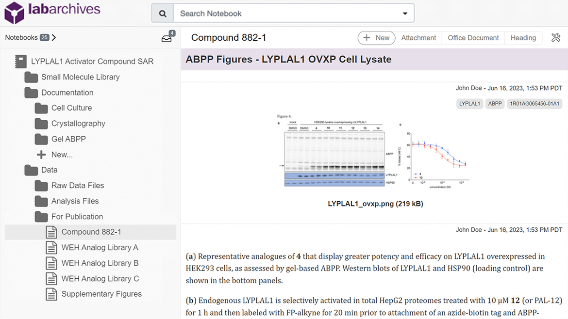 LabArchives lab management software