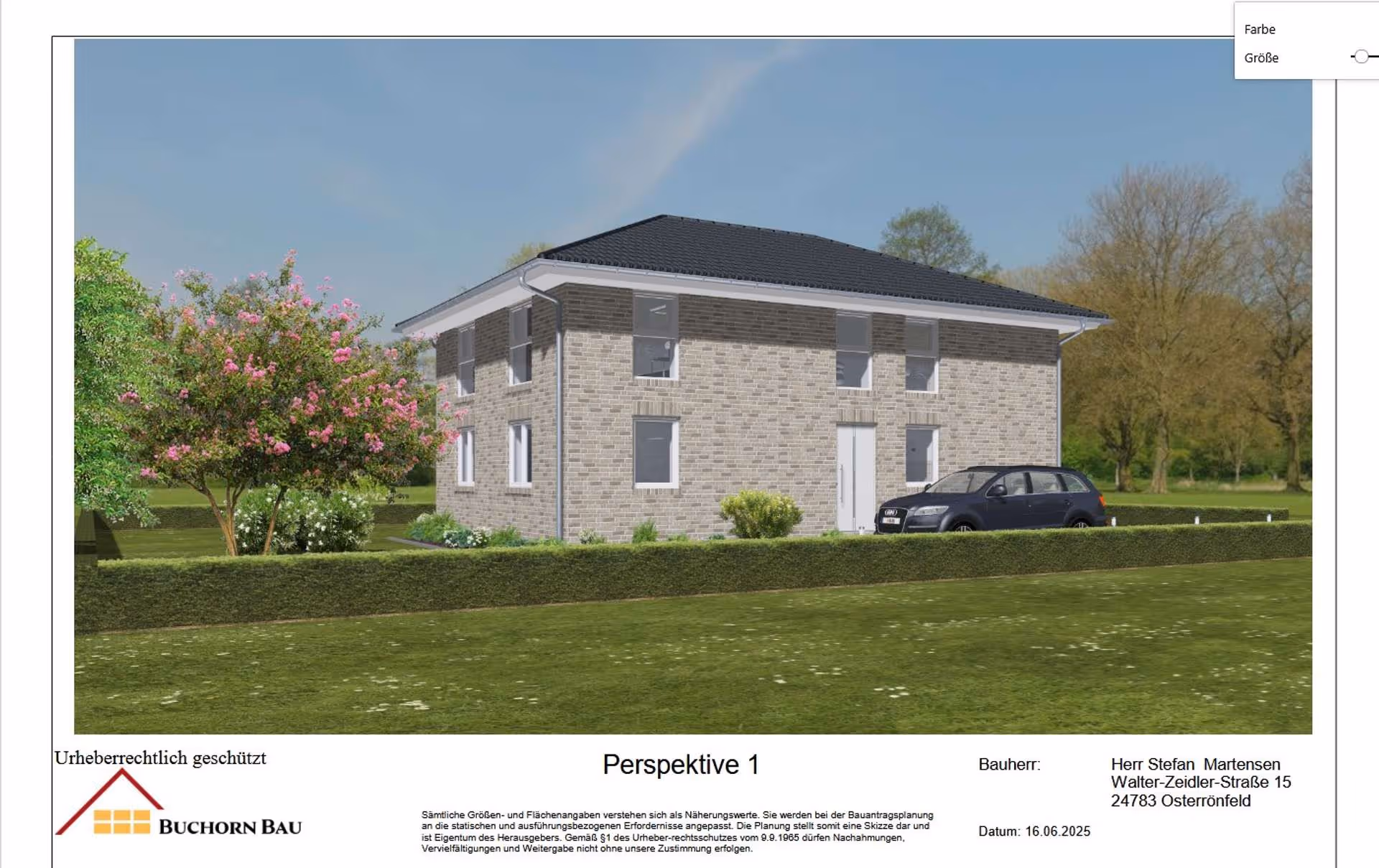 Bauen Sie doch NEU in Poppenbüttel. BUCHORN-Massivhaus biete zwei Bauplätze für eine Stadtvilla!