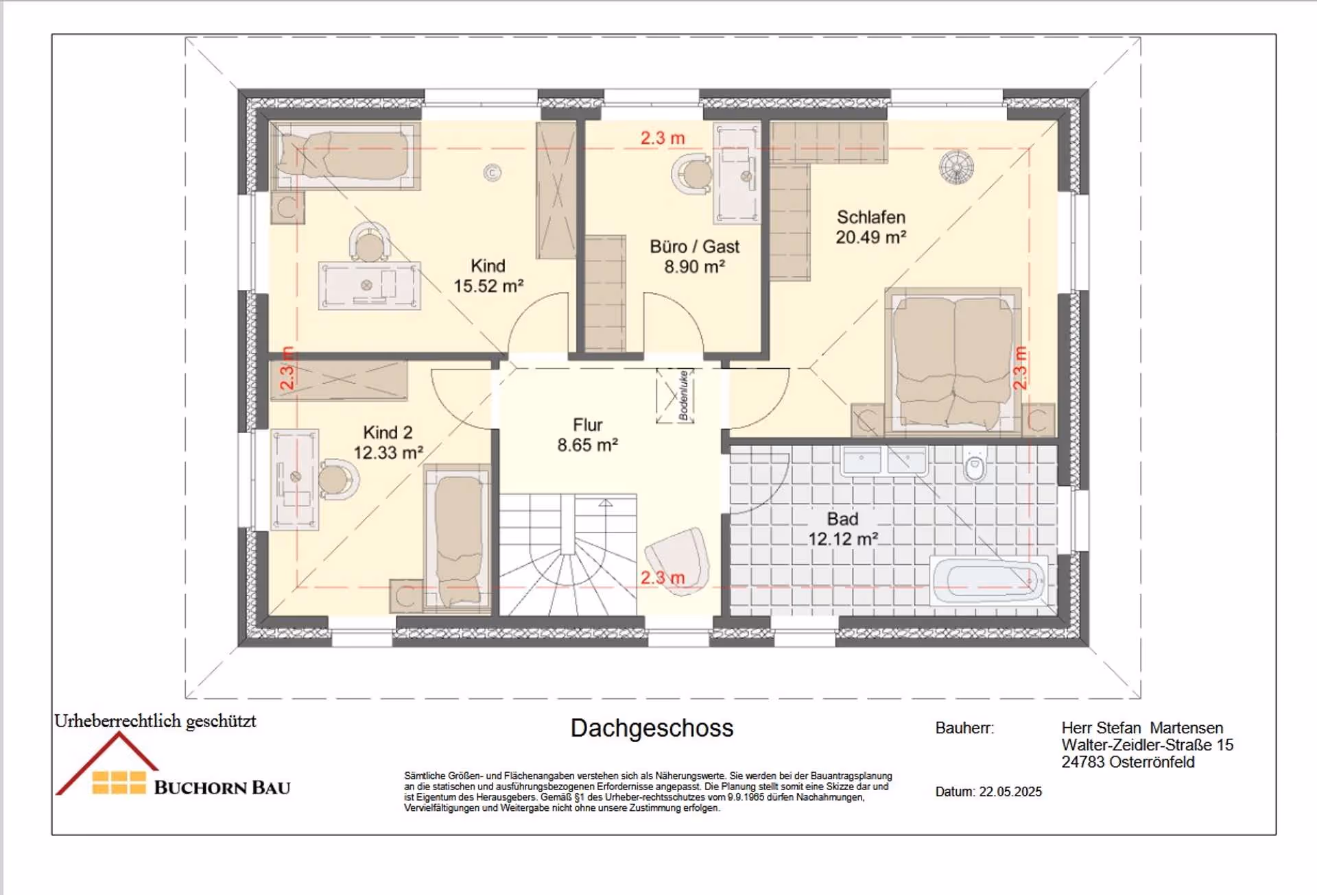 Grundriss OG_Stadtvilla HAMBUR