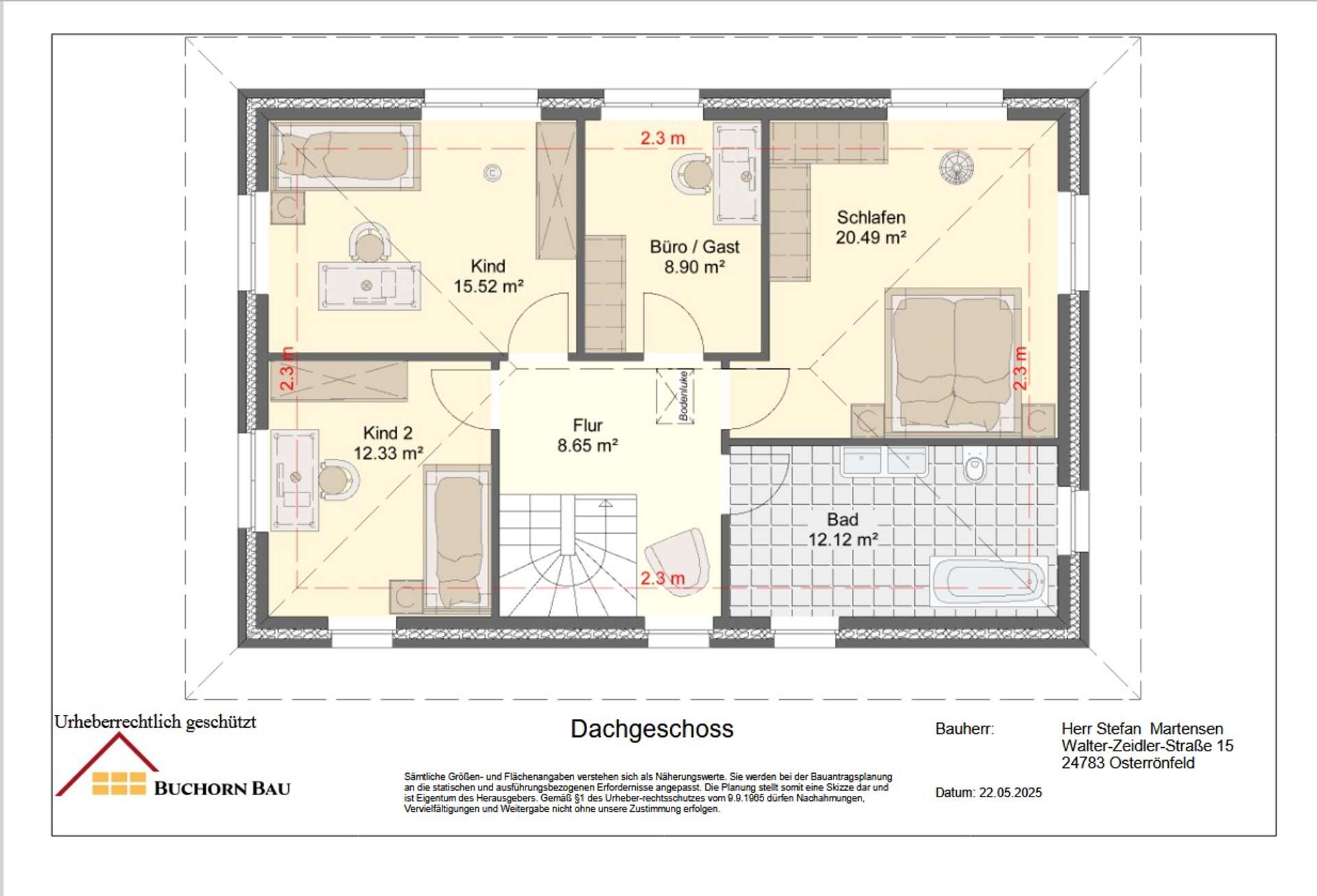 Grundriss OG_Stadtvilla HAMBUR