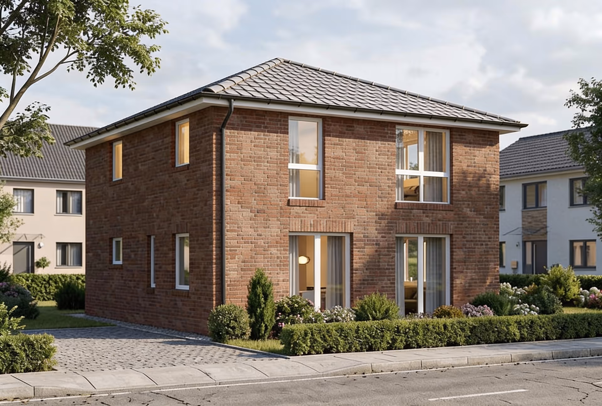 Höchste Qualität! Massive Bauweise! Eigene Handwerker! Individuell geplante Stadtvilla als Neubau!