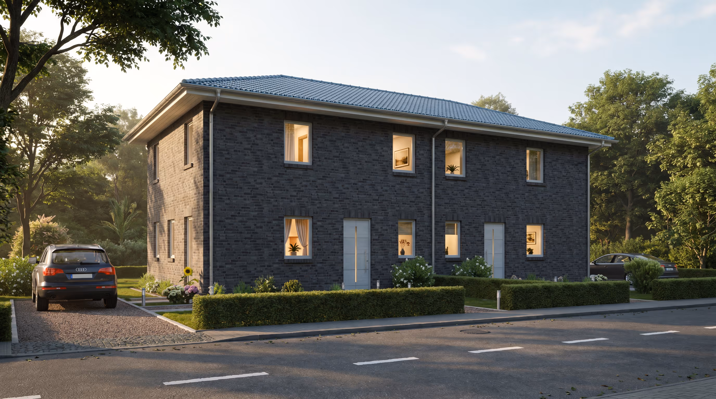 Exklusive Stadtvilla als DHH in Hamburg-Volksdorf — individuell planbar