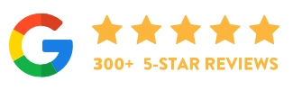 Over 300 5-Star Reviews on Google