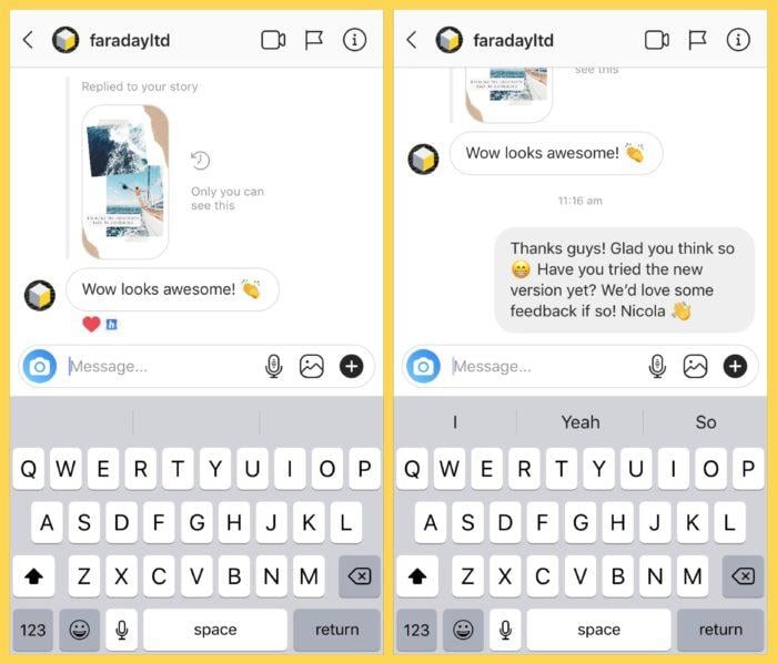 instagram direct messages
