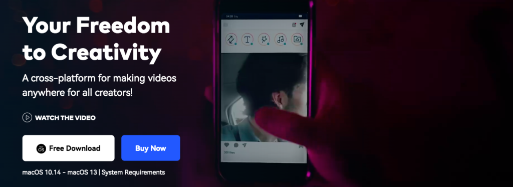 Filmora video editor home page photo
