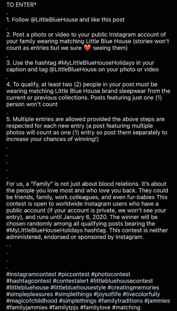 instagram hashtag challenge giveaway